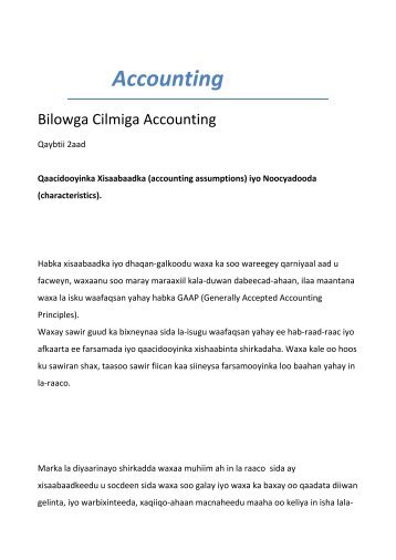 Accounting - Oodweyne News