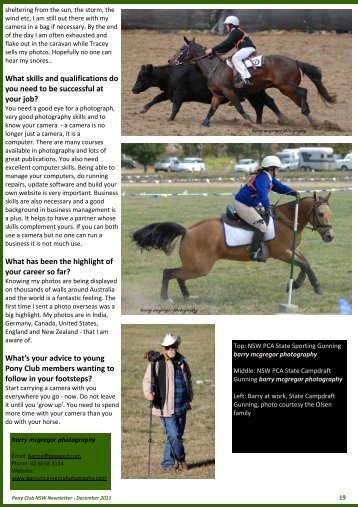 Newsletter - December 2011 - Pony Club Association of NSW