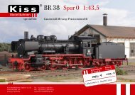 Kiss BR 38 Neuheiten 2012 - Modellbahnshop Sebnitz