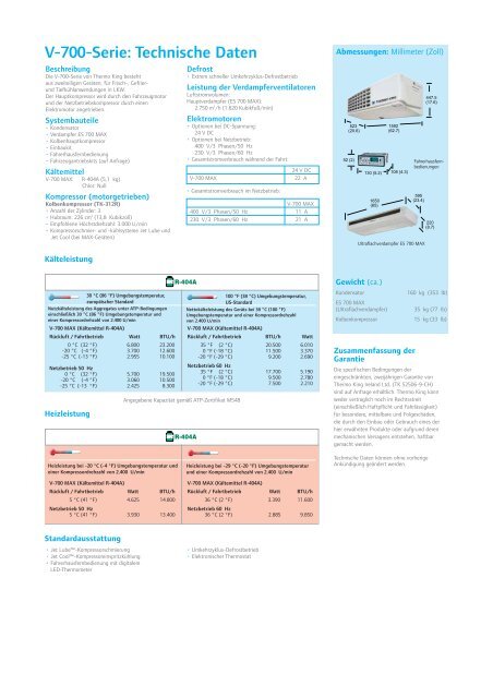 V-700-Serie V-700-Serie - Servo King Klimaanlagen