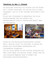 Fasching in der 1. Klasse - Grundschule-aiterhofen.de