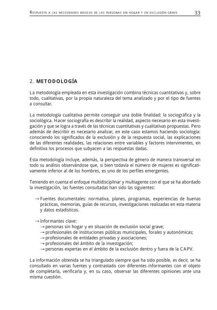 Respuesta a las necesidades bÃ¡sicas de las personas sin ... - Ararteko