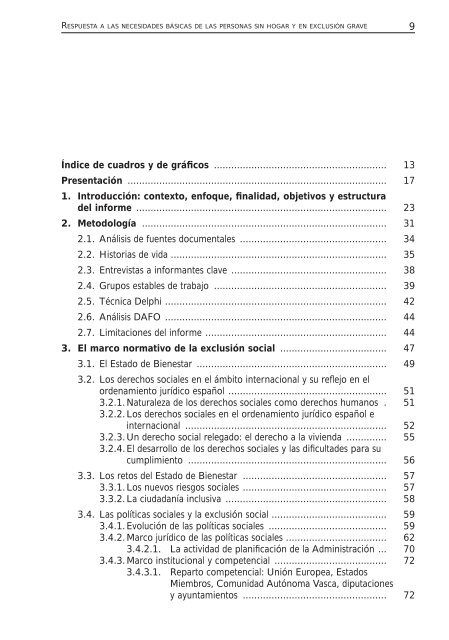 Respuesta a las necesidades bÃ¡sicas de las personas sin ... - Ararteko