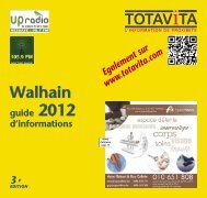 Walhain 2012 guide d'informations 3e - TOTAViTA