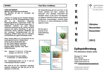 Thema: Epilepsie – Fakten und Mythen - Innere Mission München