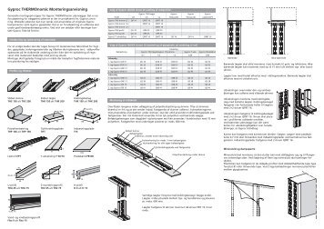 Gyproc THERMOnomic Monteringsanvisning