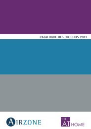 CATALOGUE DES PRODUITS 2012 - Airzone