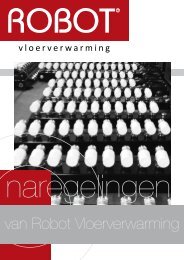 Naregelingen - Robot Vloerverwarming