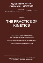 Practice of Kinetics (Comprehensive Chemical Kinetics, Volume 1)