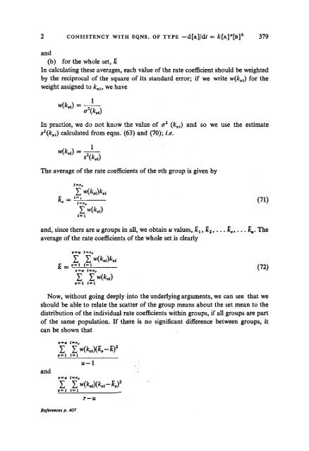 Practice of Kinetics (Comprehensive Chemical Kinetics, Volume 1)