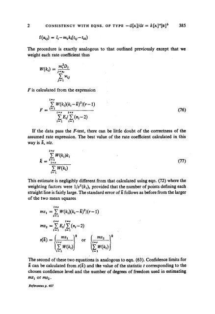 Practice of Kinetics (Comprehensive Chemical Kinetics, Volume 1)