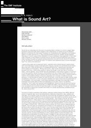 Aldrich-2003-What is Sound Art.pdf - An International Archive of ...