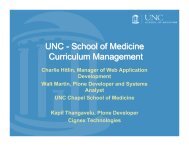 Case Study: UNC Medical School - Plone