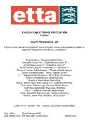 192 February 2011 - The English Table Tennis Association