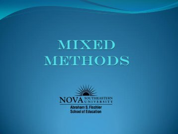 What Is Mixed Methods Research? - 1