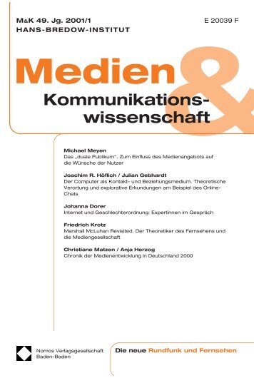 Ganzes Heft zum Download (Pdf) - Medien ...