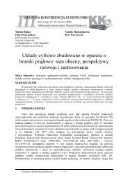 UkÅady cyfrowe zbudowane w oparciu o bramki ... - kik - Koszalin