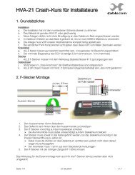 HVA-21 Crash-Kurs fÃ¼r Installateure - Brunner + Imboden AG