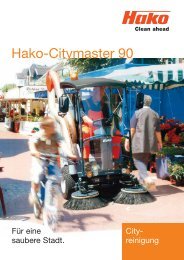 Prospekt Hako Kehrmaschine-Hako-Citymaster-90