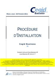 PROCÃDURE D'INSTALLATION - Cegid.fr