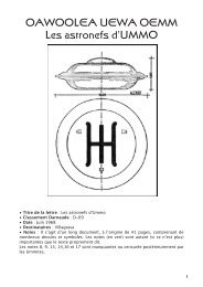 OAWOOLEA UEWA OEMM Les astronefs d'UMMO - ufo-science