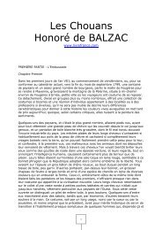 Les Chouans Honoré de BALZAC - livrefrance.com