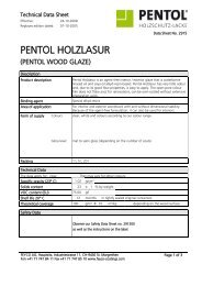 PENTOL HOLZLASUR