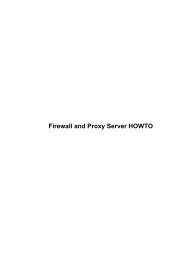 Firewall and Proxy Server HOWTO - RPMfind.net