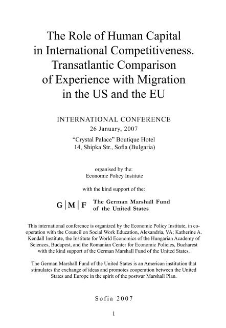 The Role of Human Capital in International Competitiveness ...