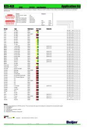 B2S-4LD Application list - Beijer Automotive