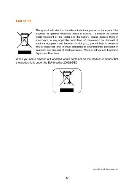 English: User manual Deutch: Bedienungsanleitung ... - Lenco