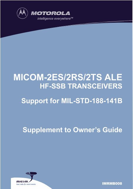 MICOM-2ES/2RS/2TS ALE - Mobat-USA