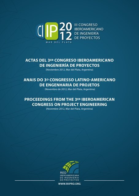 actas del 3er congreso iberoamericano de ingeniería de proyectos ...