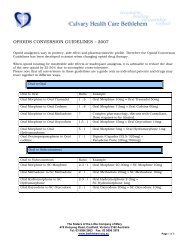 OPIOIDS CONVERSION GUIDELINES â 2007 - Alfred Health