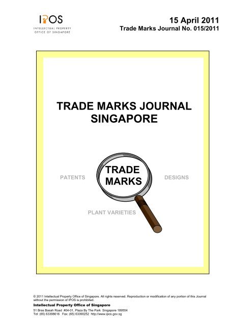 Trade Marks Journal Singapore Trade Marks Intellect Worldwide Sdn
