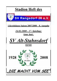 SV Alt-Stahnsdorf - SV Rangsdorf 28