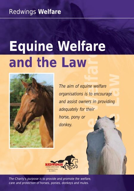 Equine Welfare and the Law - Redwings