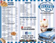download menu - Blue Sky Ice Cream & Hamburger