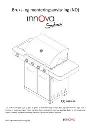 Bruks- og monteringsanvisning (NO) - Novaplan.no