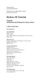 Hydrus 1D Tutorial