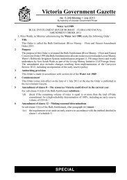 Special Gazette Number S249 Dated 1 July 2013 - Victoria ...