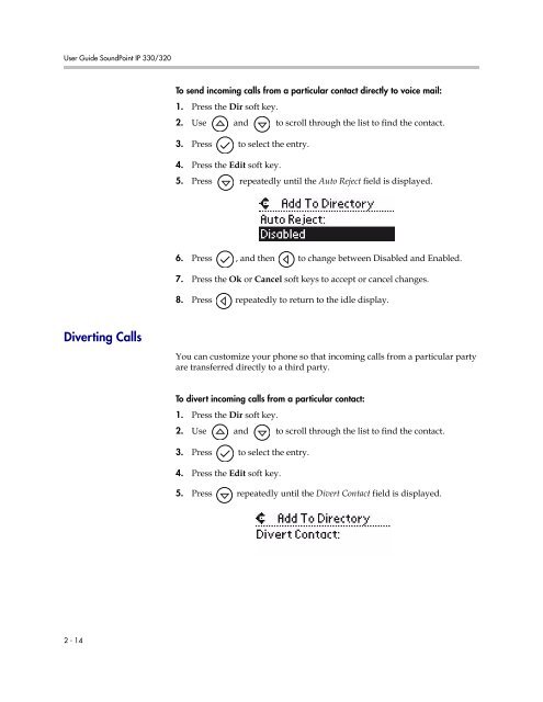 SoundPoint IP 330 User Guide