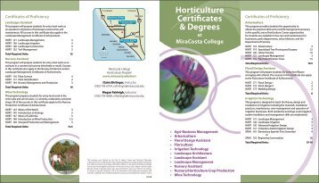 Horticulture Brochure - MiraCosta College