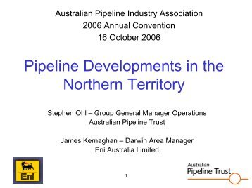 Blacktip Project - Australian Pipeline Industry Association