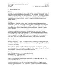 X-ray Diffraction (XRD) - Limnological Research Center