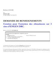 DEMANDE DE RENSEIGNEMENTS Cotation ... - mediacongo.net