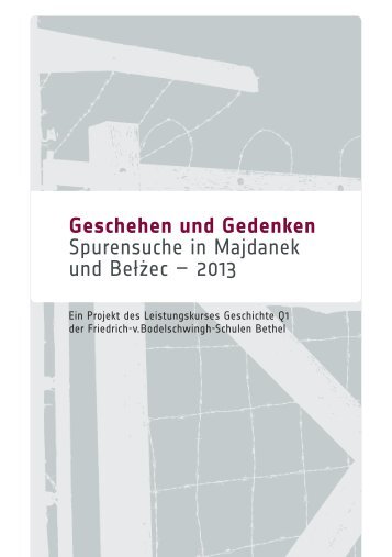Projektinformation 2013 - Friedrich-v.Bodelschwingh-Schulen