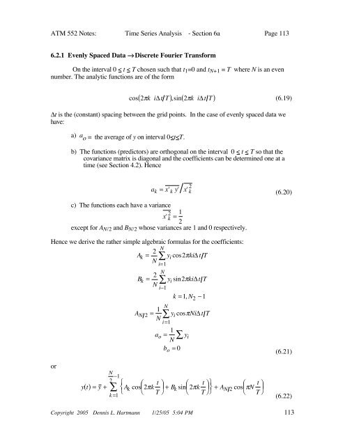 Chapter 6: Time Series Analysis