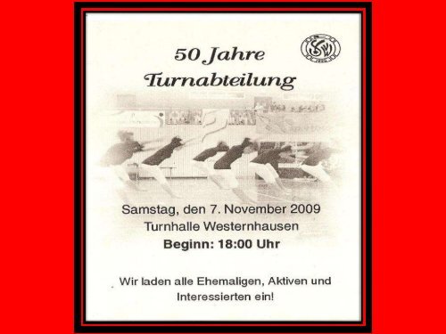 50 Jahre Turnabteilung SVW - SV Westernhausen