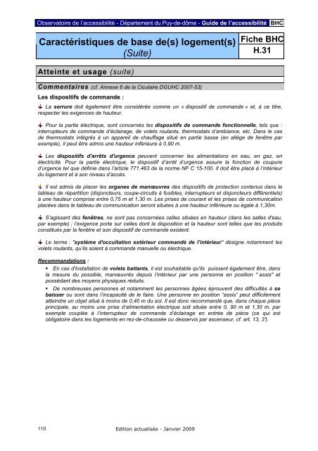 CaractÃ©ristiques de base des logements - PrÃ©fecture du Puy de DÃ´me
